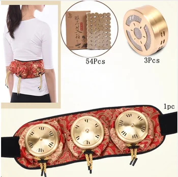 

54Pcs 5years Moxa And 3Pcs Thickening Copper Moxibustion Box portable Moxibustion Massage Box Acupuncture point chart