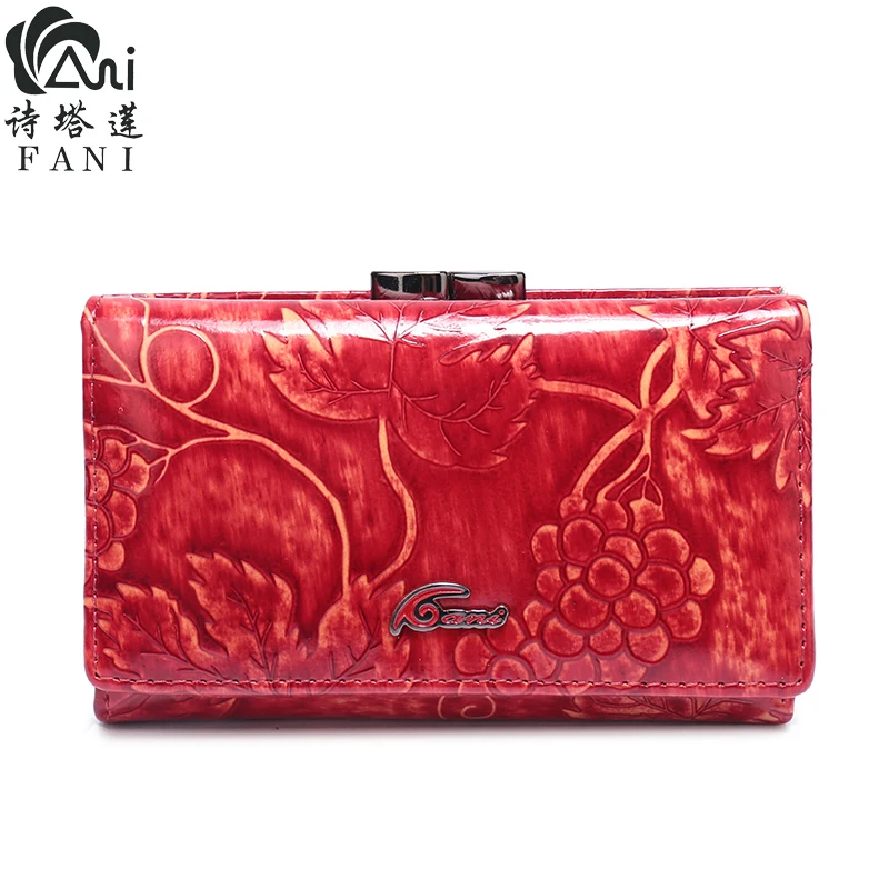 

FANI 2018 New Wallet Women Purse Brand Coin Purse Zipper Wallet Female Short Womens Wallets Split Leather Purse Small Purse