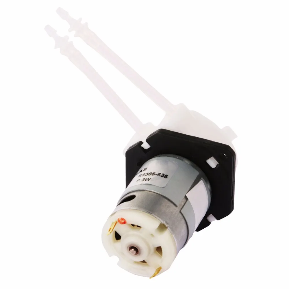 

DC 12V D3 Small Peristaltic Dosing Pump 2mm DIY Head Tube For Aquarium Lab Water