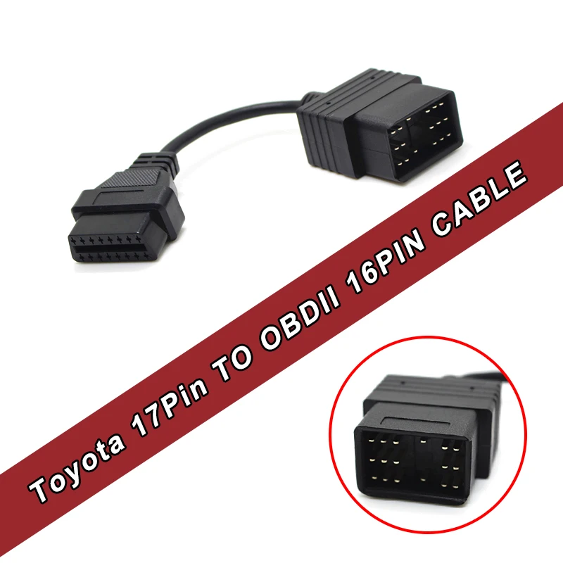 Диагностический адаптер OBD2 с 17 Pin на 16 кабель для toyota/A Toyota/A OBD1 соединительный |