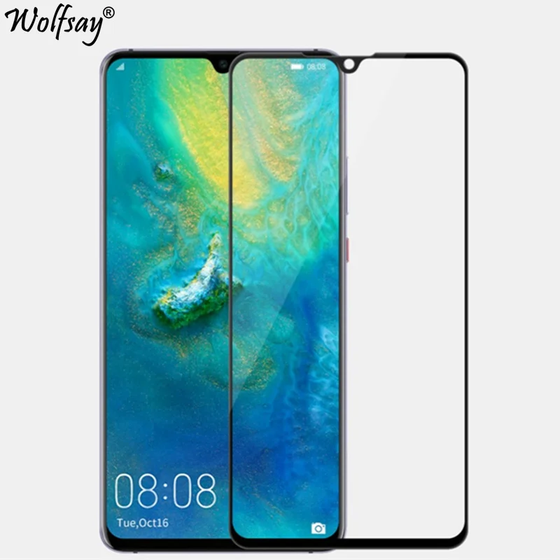 

2PCS Full Cover Glue Glass For Huawei Mate 20 Tempered Glass Huawei Mate 20 Screen Protector Glass On For Huawei Mate 20 HMA-L29