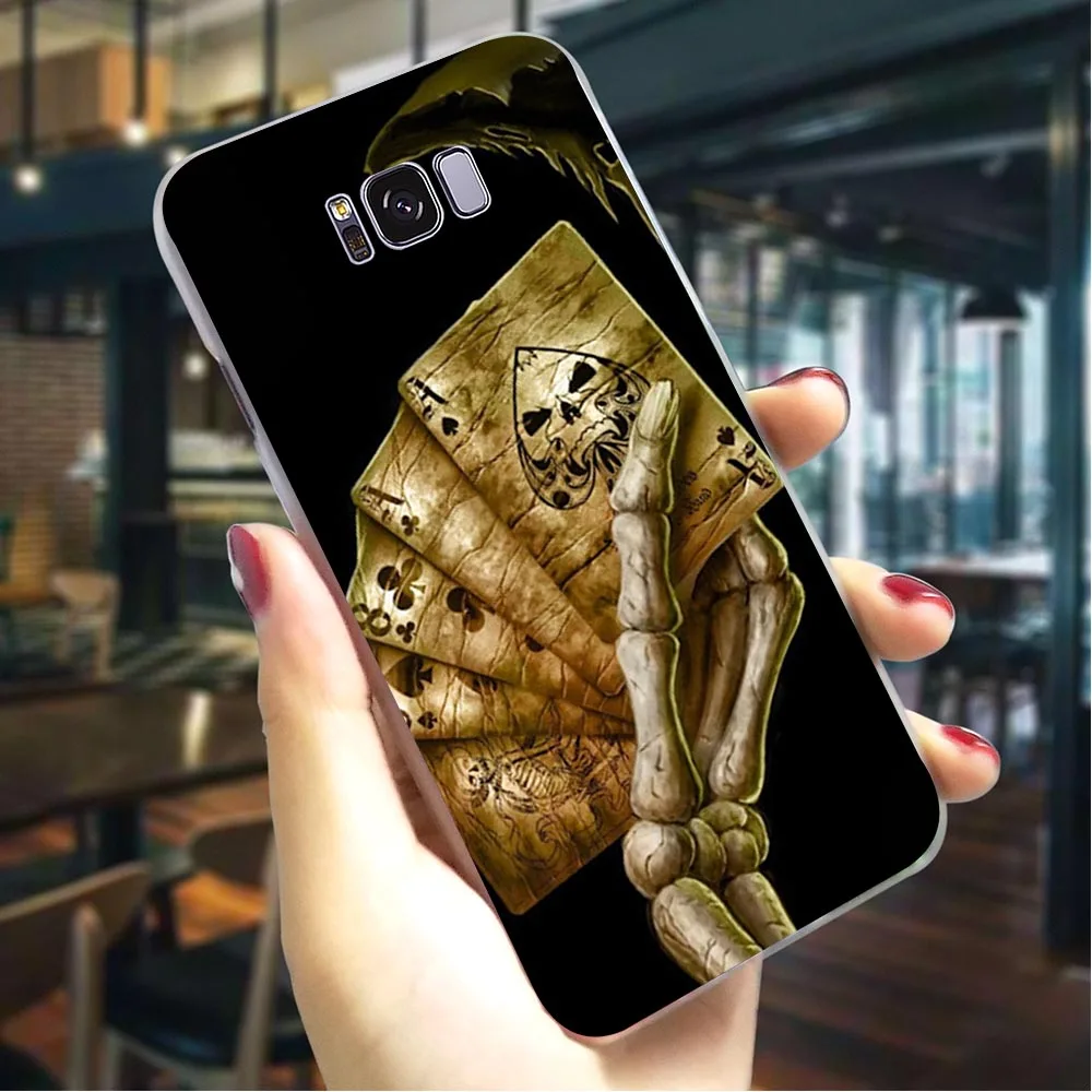 

Hard Case for Galaxy A50 Poker Play Cards Game Cover for Samsung A9 Cases A10 A3 A6 Plus A5 A7 A8 A20 A30 A40 Covers Back