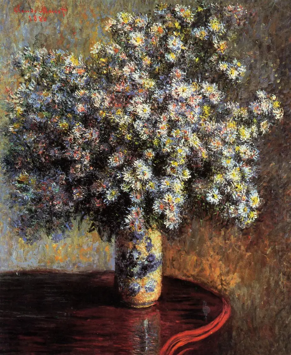 

100% handmade Claude Monet Oil Painting Reproduction on Linen canvas,asters(1),museum quality,Free DHL or FeDex
