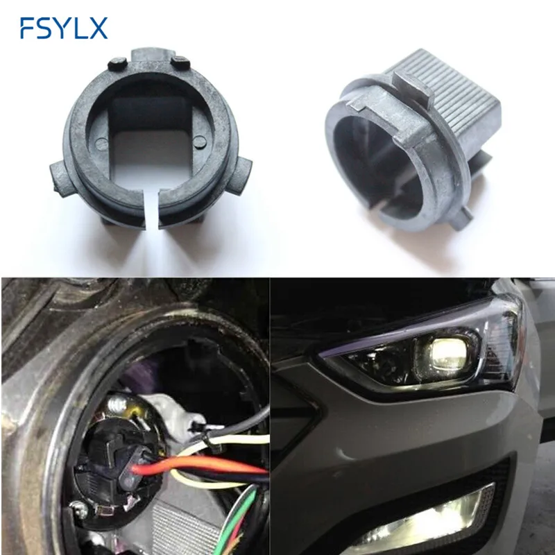 Автомобильный адаптер FSYLX H7 Для ксеноновых ламп цоколь Hyundai Genesis Coupe Veloster