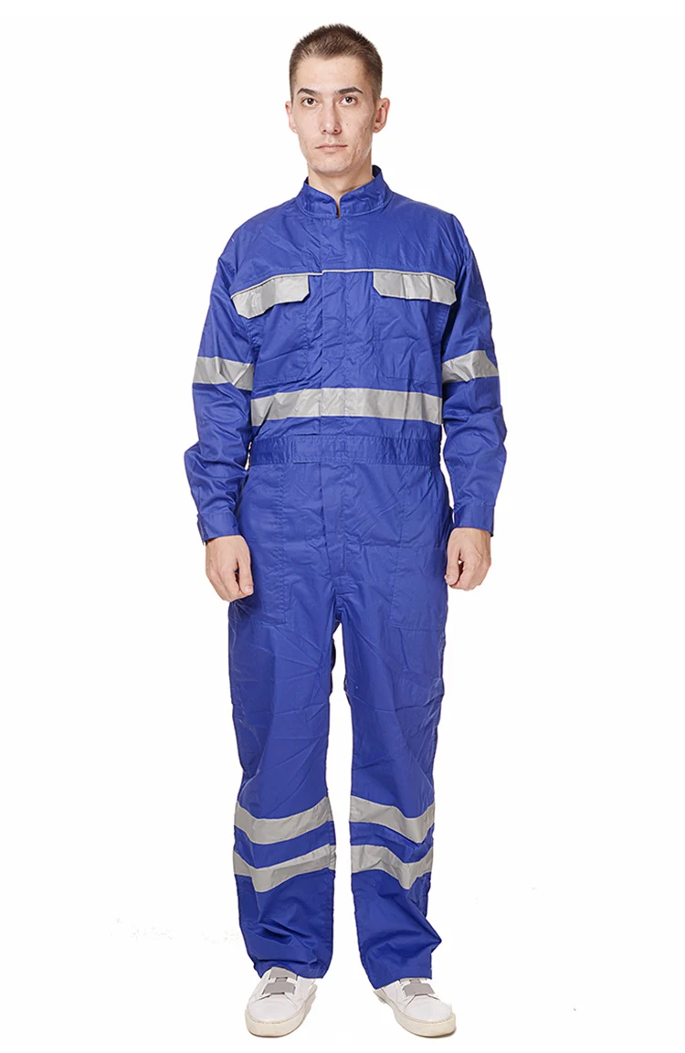 Work Coveralls Men Women Long Sleeve Wear-resistant Working Overalls Reflective Strip Safety Clothing Repairman Factory Uniforms (28)