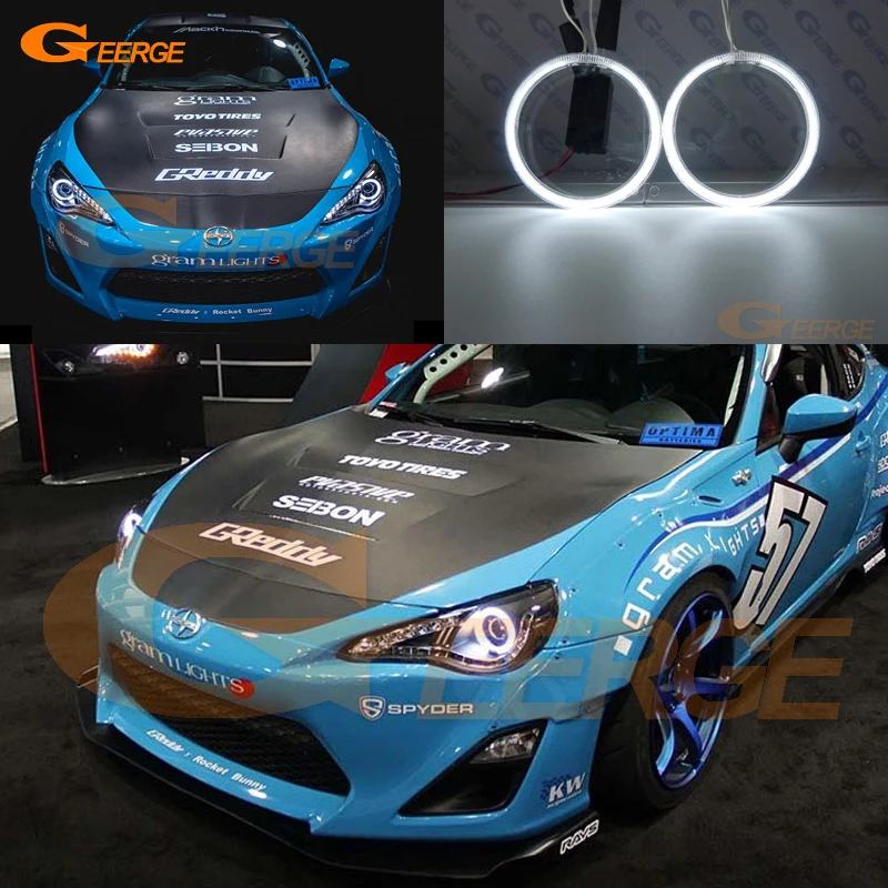 

For Scion FR-S FRS 2013 2014 2015 2016 Excellent Angel Eyes Ultra bright headlight illumination CCFL Angel Eyes Halo Ring kit