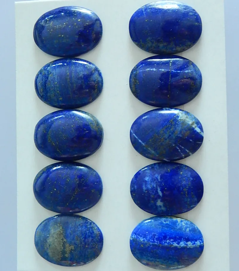 

10 PCS,Lapis lazuli,Fashion gemstone cabochon bead,25x18x6mm/25x18x3mm,37.80g