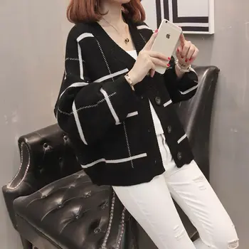 

Fashion Women Knitted Sweater Jumper Coat Oversized Loose Plus Size XL-3XL Trendy Pull Femme Tops Casaco Soft Female Blouse