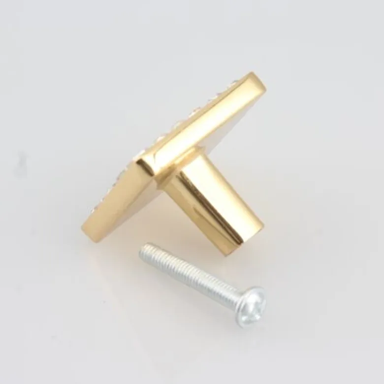Ручки квадратные стеклянные алмазные для ящиков и шкафов 32 мм|furniture handle|modern furniture