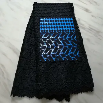 

Hot Sale Cheap French Guipure Lace Fabric 2019 High Quality African French Guipure Cord Lace Fabric For Wedding Dress pl65-1976