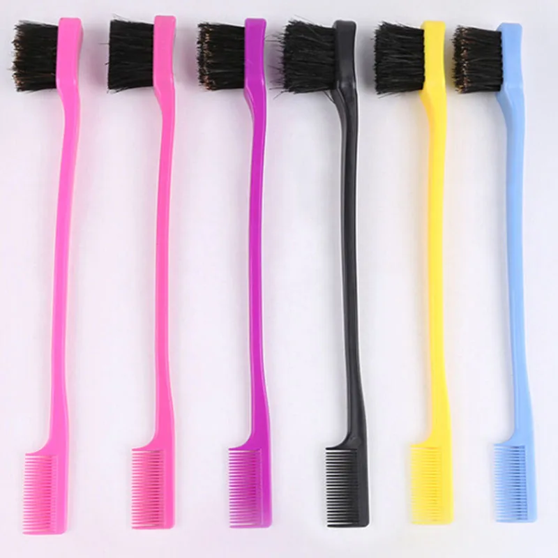 3pcs Beauty Double Sided Edge Control Hair Comb Hair Styling Hair Brush