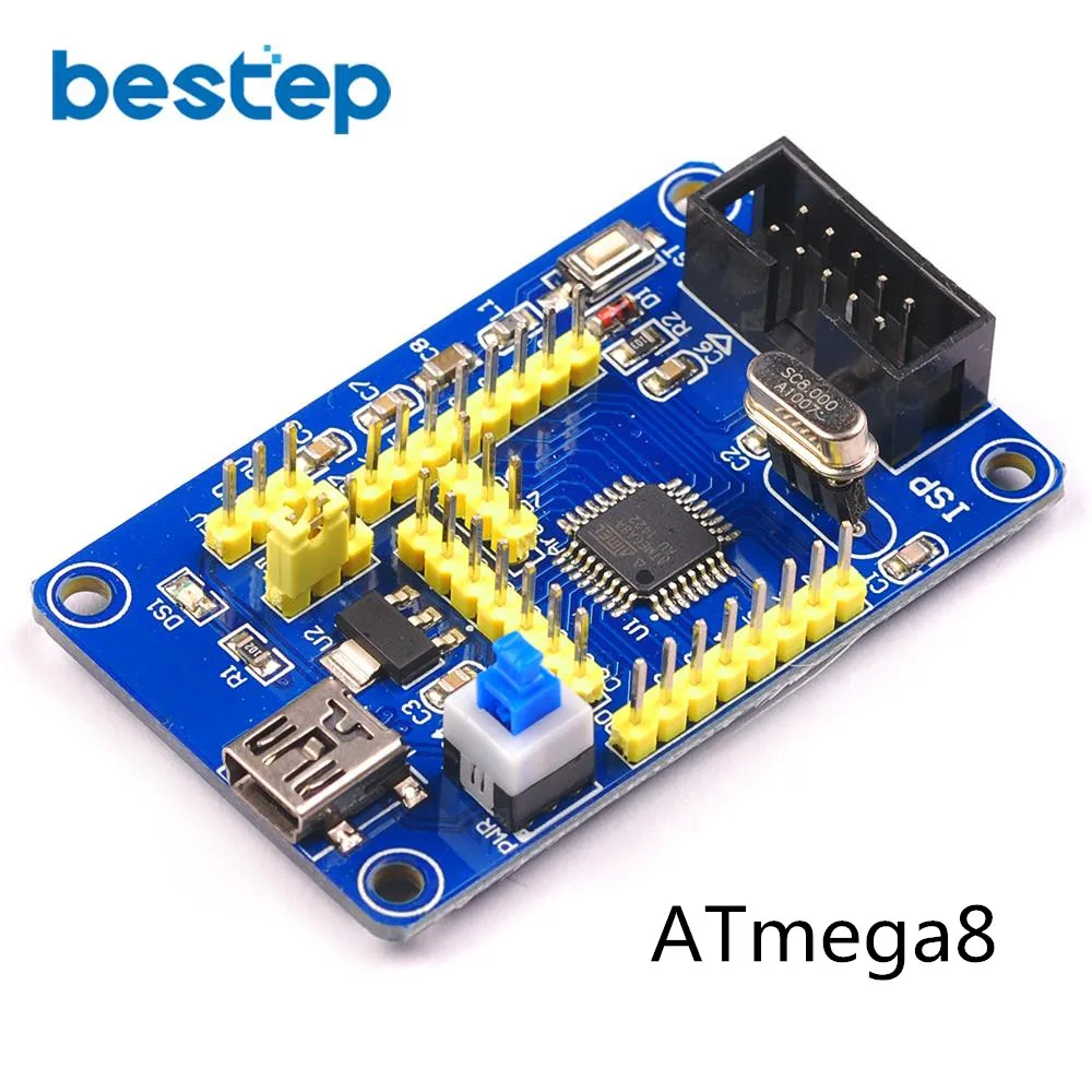 Плата обучения Atmega 8/16/32/48/64/88/128/168 минимальная системная плата для AVR|Интегральные