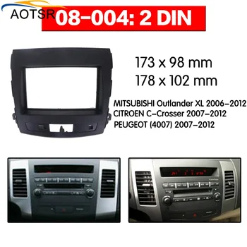 

Radio Facia For 2006-2012 Mitsubishi Outlander 2DIN Combination dvd player Fascia Car Stereo Radio Installtion Dash