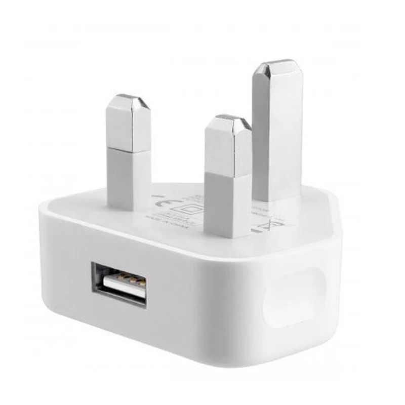 

3 Pin USB Power UK Plug Mains Wall Adaptor Charger For Mobile Cell Phone Tablet