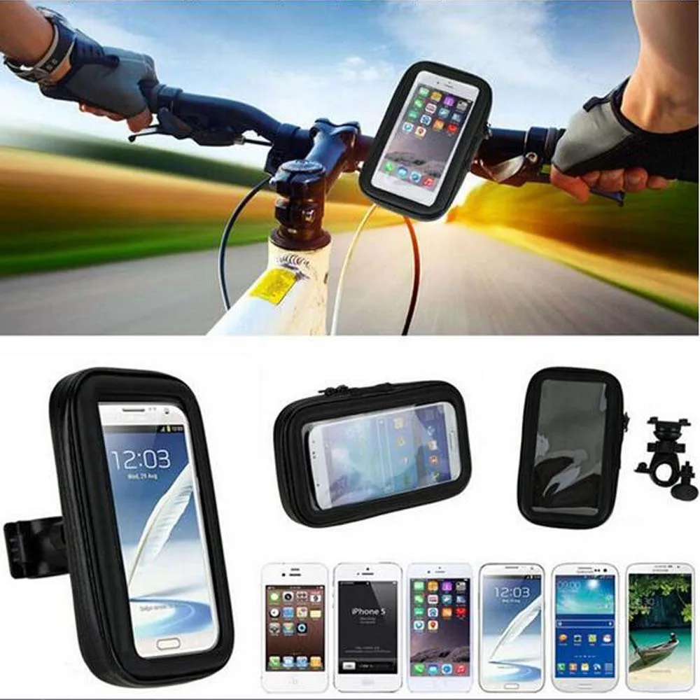 دراجة نارية حامل الهاتف المحمول دعم موقف ل فون 7 se 6 ثانية 6 زائد s7 gps دراجة موتو celular حامل للماء حقيبة