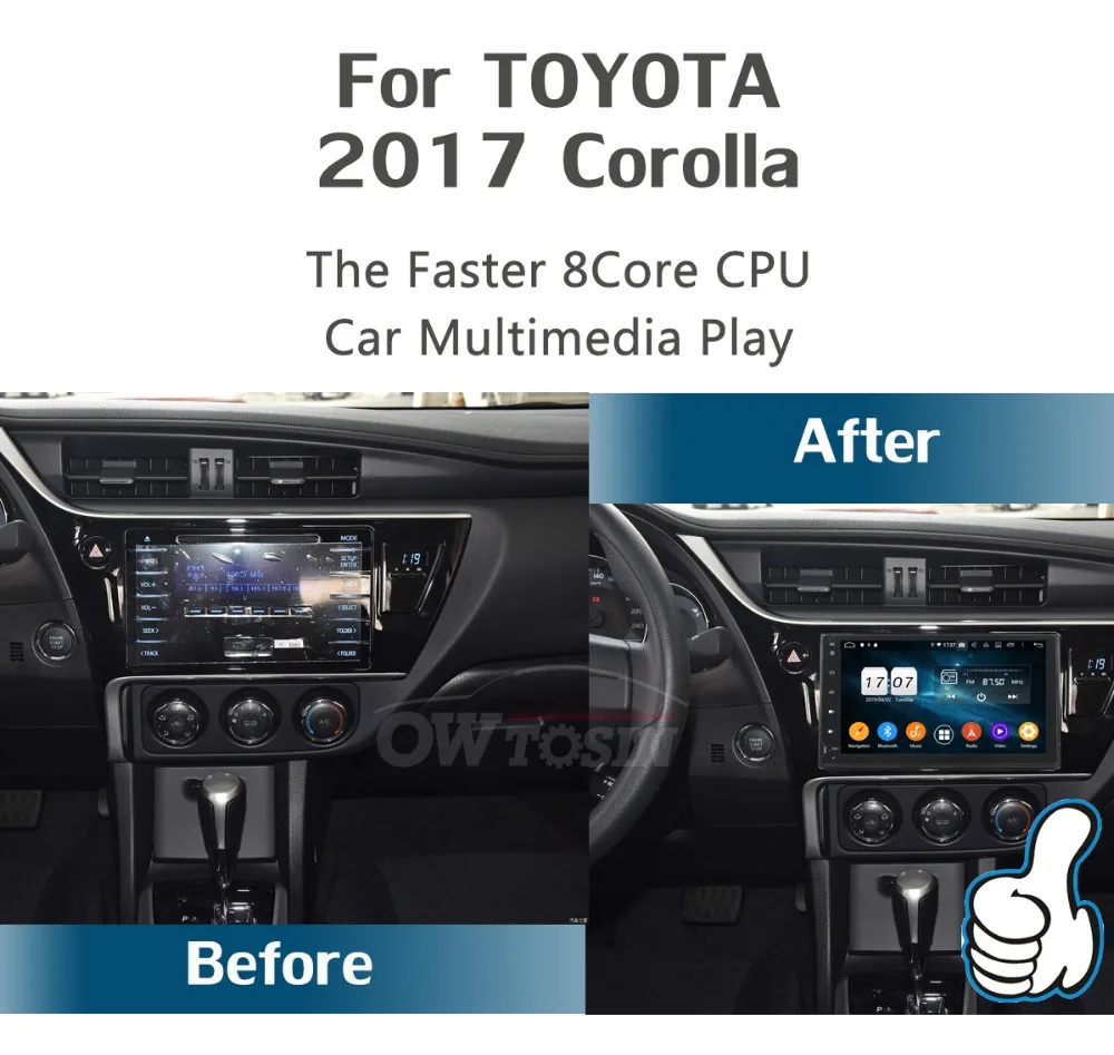 " ips 8 Core 4G+ 64G Android 9,0 автомобильный DVD мультимедийный плеер gps Радио для Toyota Corolla DSP CarPlay Parrot BT