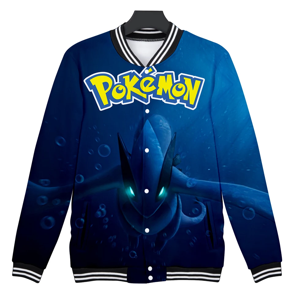 

pokemon pikachu clothes jackets cos coat hot autumn and winter Baseball uniform unisex couple role-playing love parent-child
