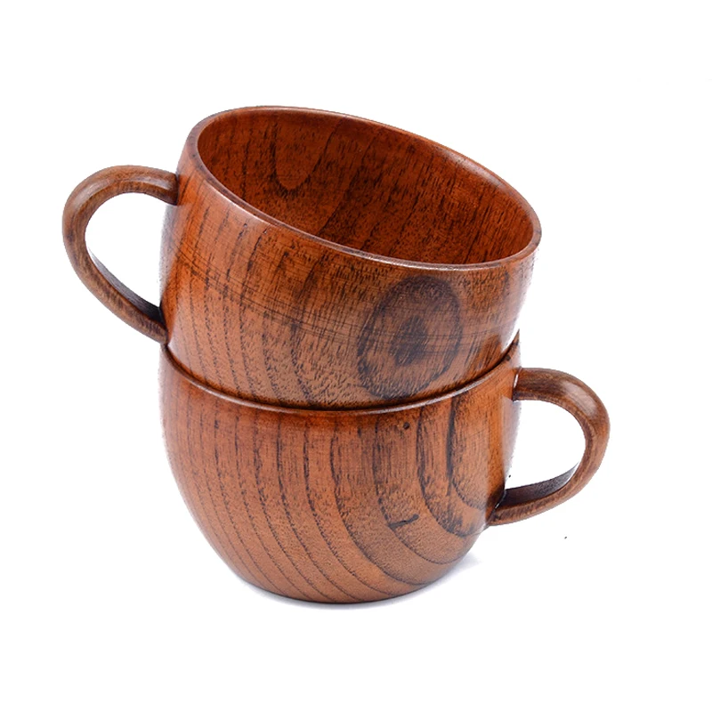 200ml Classic Wooden Tea Cup Coffee Mug Natural Jujube Wood Mug With Handgrip MilkWaterJuice Cup for Kids Home Bar Drinkware (6)