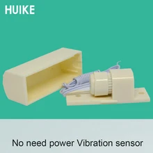 10 PCS Intelligent Digital wired Vibration sensor Alarm Without power NC to NO signal output cashbox safebox anti burglar shock