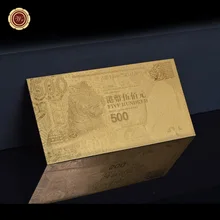 Небольшой подарок для клиента HongKong Gold Banknote 500 доллар банкнота из золотой фольги новые банкноты продукты для коллекции