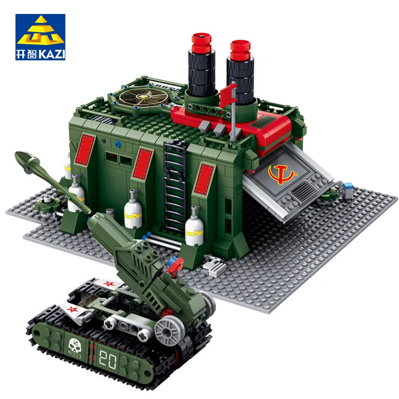 

794Pcs Legoings Military Red Alert 3 War Factory Building Blocks DIY Action Figures Bricks Educational Toys for Children Gift