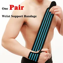 1 пара тяжелой атлетики фитнес перчатки шестерни тяжелой атлетики тренажерного зала оборудование Бодибилдинг Кроссфит обертывания для поддержки запястья Brace L346