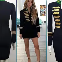 Новинка, высокое качество, женское, опт, черное с золотом, Бандажное платье с длинным рукавом Вечерние, Прямая поставка, платье+ костюм