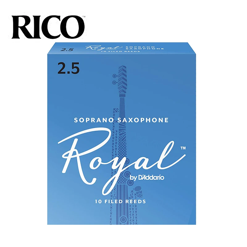Рико Royal Sax трости сопрано, прочность 2,5 #, 3 #, 10 шт язычок саксофона сопрано Бесплатная доставка