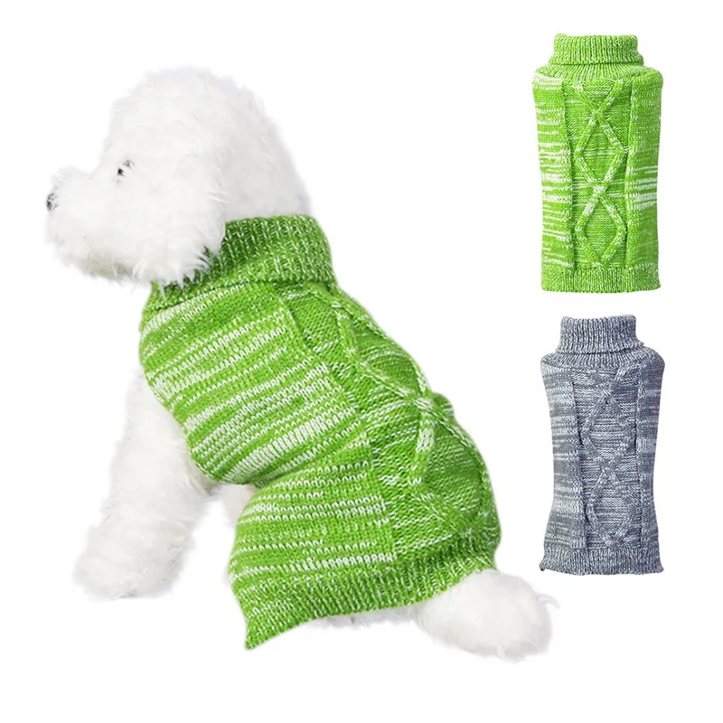 Домашнее животное собака осень зима свитер теплый костюм Маленькие Средние собаки удобные воздухопроницаемые свитера