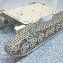 T800MT 4WD металлический бак, 4 шт. двигатели, металлический Трак/Caterpillar Алюминиевый сплав шасси для Smart Tank, автомобиль, DIY, робот образование