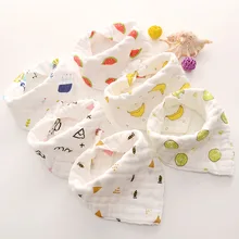 Babadores para bebê de musselina, 8 camadas, 100% algodão natural, macio, baberos, bebê, bandana, infantil, bata, alimentação, saliva toalha de toalha,