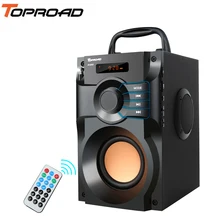 TOPROAD Stereo Bluetooth Speaker Subwoofer Supper Bass Wireless Speakers Dancing Boombox Sound Box Support FM Radio TF AUX USB