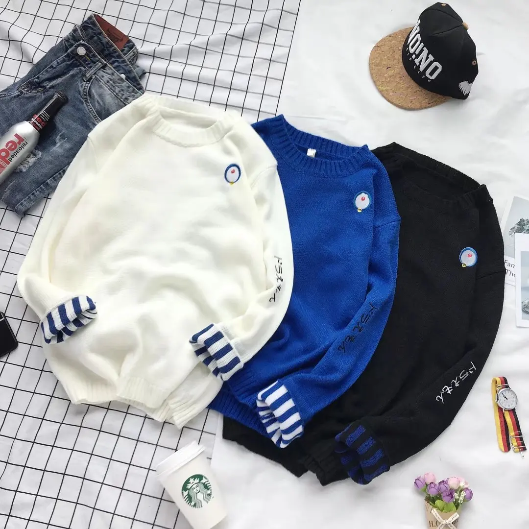

Men's sweaters with warm knitted sweaters in early spring of 2019