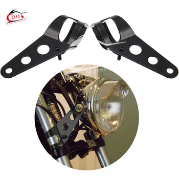 

28MM-34MM Motorcycle Motorbike Headlight Mounting Bracket Adjuster Fork Mount Clamp Black Head Lamp Holder