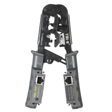 2 in 1 Multitul Multitool Wire Crimp Crimping Tool Testing Pliers Wire Stripper RJ11 RJ12 RJ45 Cable Crimper Wire Cutter Tester lm 022 2 in 1 network tool test crimping pliers tester crimper cable stripper detachable cable testing for utp and stp cables