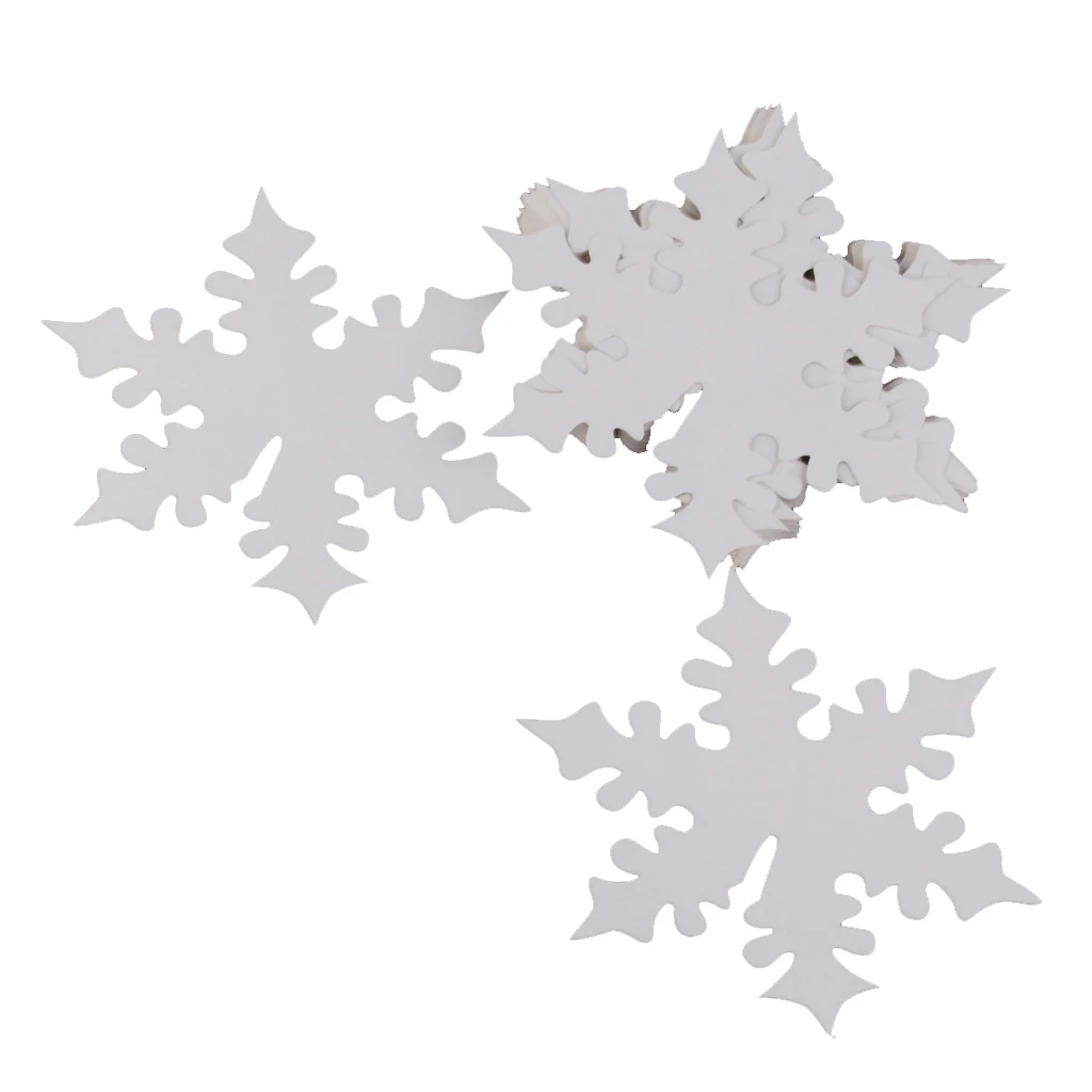 New 50pcs Snowflake Wine Table Glass Table Place Cards Xmas Wedding Beach Party Decor Favor Christmas Decoration Accessories