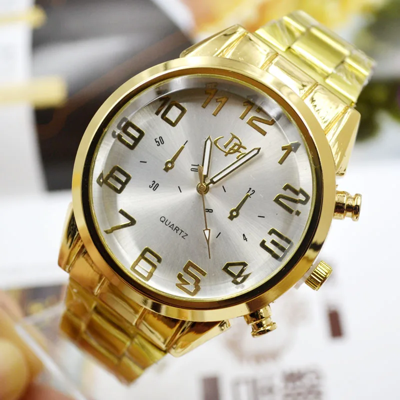 

Jhlf New Large Dial Steel Band Men's Watch Fashion Movement Student Watch Male Quartz Watch For Foreign Trade