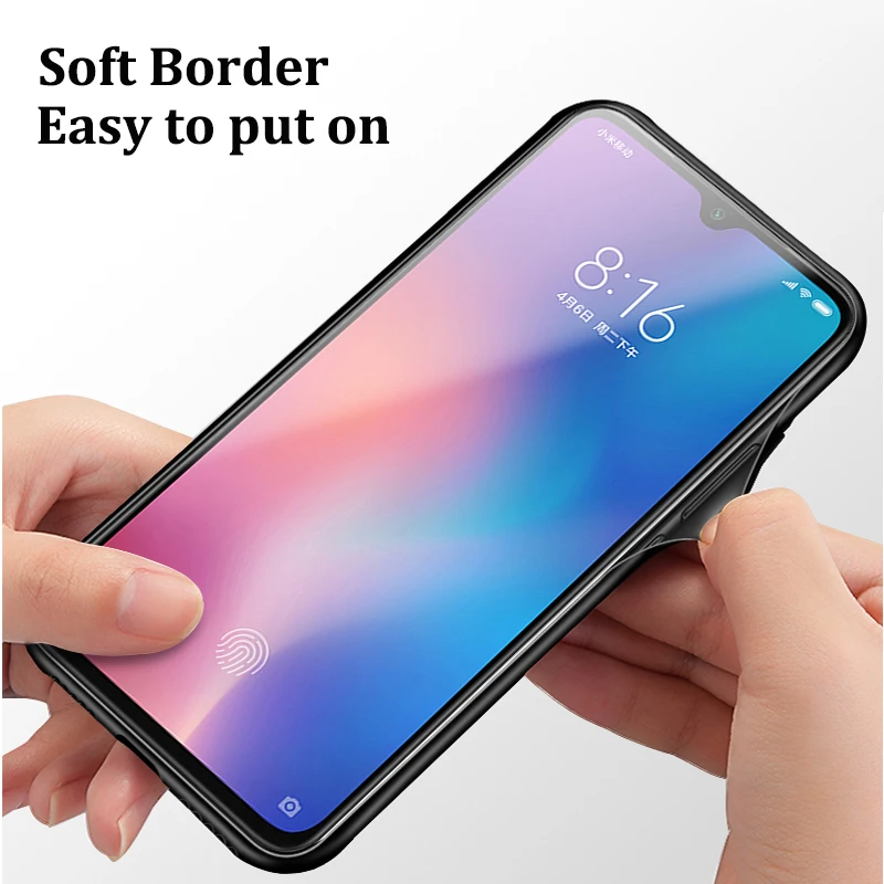 Стеклянный чехол GFAITH для Xiaomi Redmi note 7 с рисунком из закаленного стекла силиконовый
