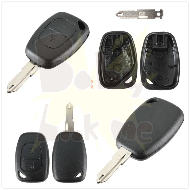 2 Button Remote Key Fob Shell Case Blank For Vivaro Movano Renault Traffic KANGOO NISSAN Free shipping | Обустройство дома