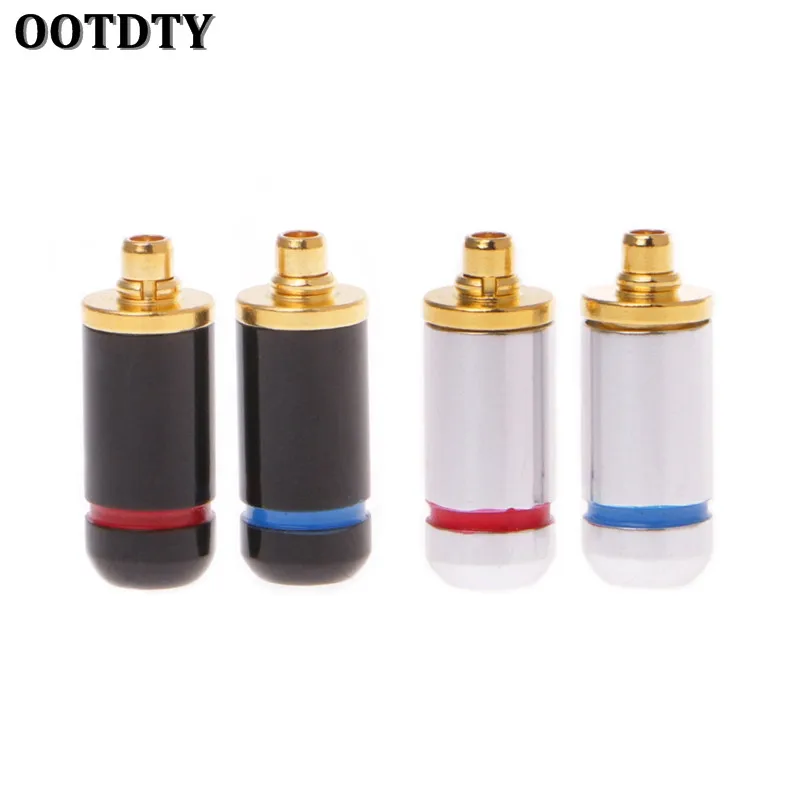 1 пара наушников OOTDTY черные/Серебристые коннекторы 3 2 мм для MMCX UE900 SE535 SE215 W10 W20