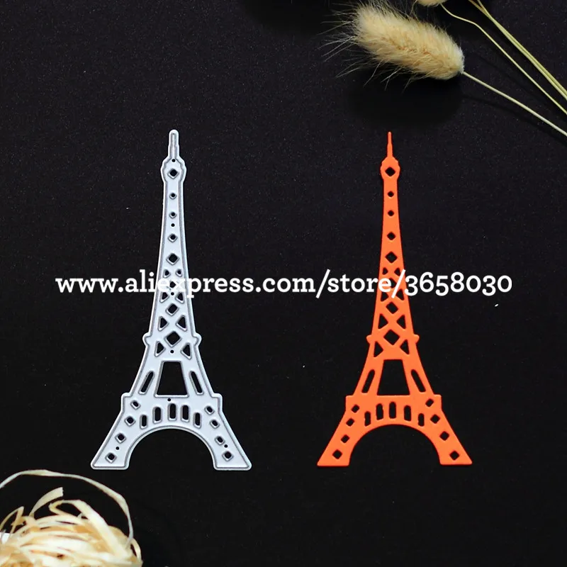 

Eiffel Tower Metal Die cutting Dies For DIY Scrapbooking Photo Album Decorative Embossing Folder Stencil Die Cut 80723134