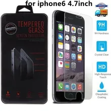 Защитная пленка премиум-класса для Iphone 6 4,", 500 шт, закаленное стекло с твердостью, 2.5D, 0,3 мм, 9 H