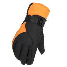 Хорошо! Новые мужские спортивные перчатки для верховой езды, мотоциклетные лыжные перчатки, черные водонепроницаемые перчатки с сенсорным экраном, перчатки с подогревом im