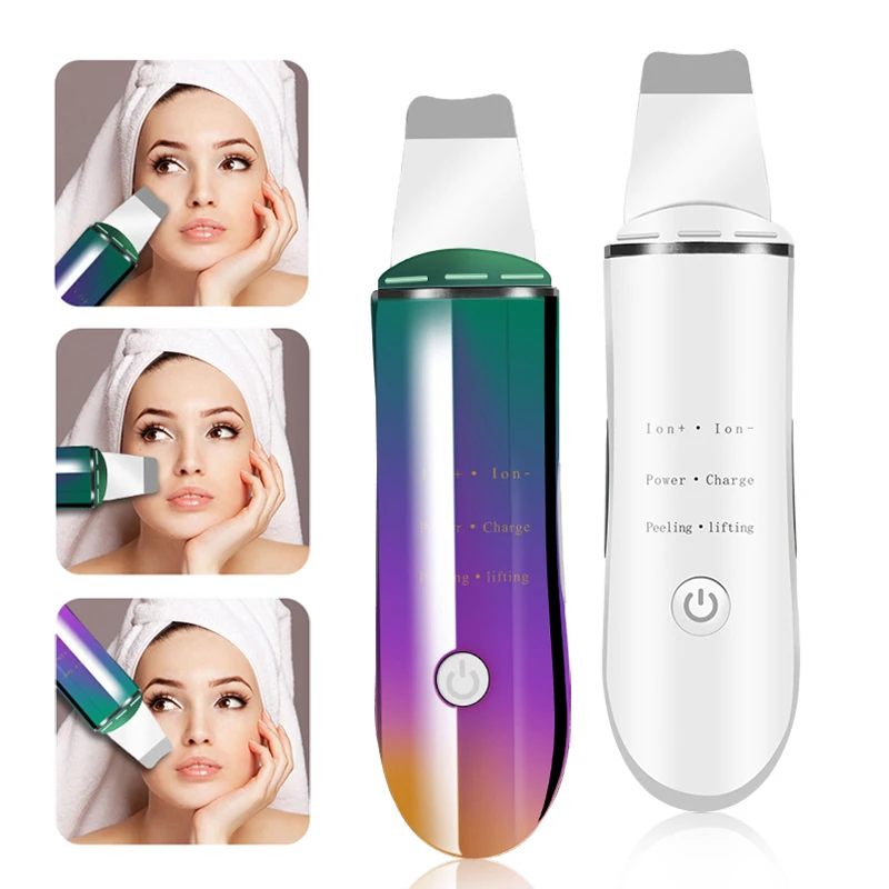 Facial Cleansing Device Ultra Sonic Anion Remove Blackheads Exfoliating Instrument Deep Clean Pores Anti-acne Oil Control