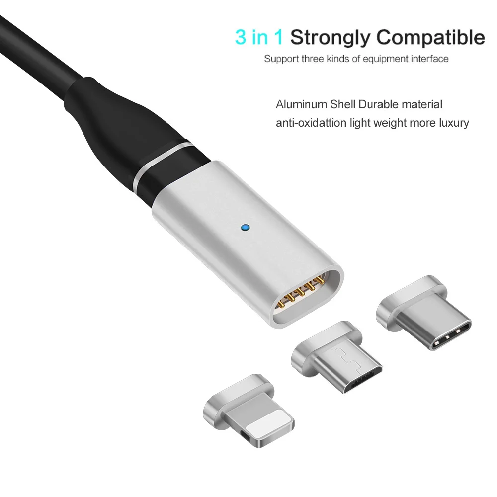 Micro USB порт Магнитный адаптер зарядное устройство для Iphone и Android Type C зарядный
