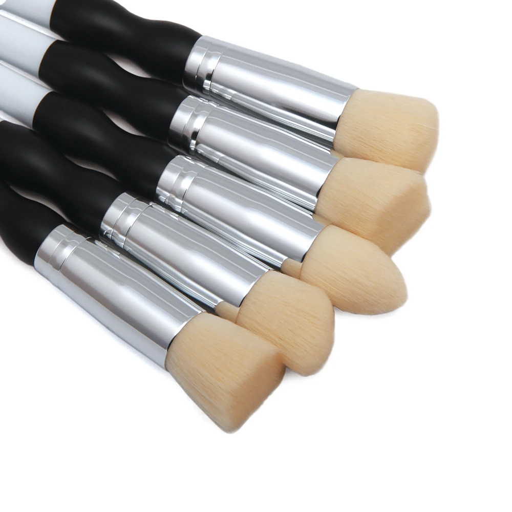 10Pcs Gourd Handle Makeup Brush Set Powder Blush Foundation Eye Shadow Brush Soft Hair Cosmetic Brushes For Flawless Makeup (10)