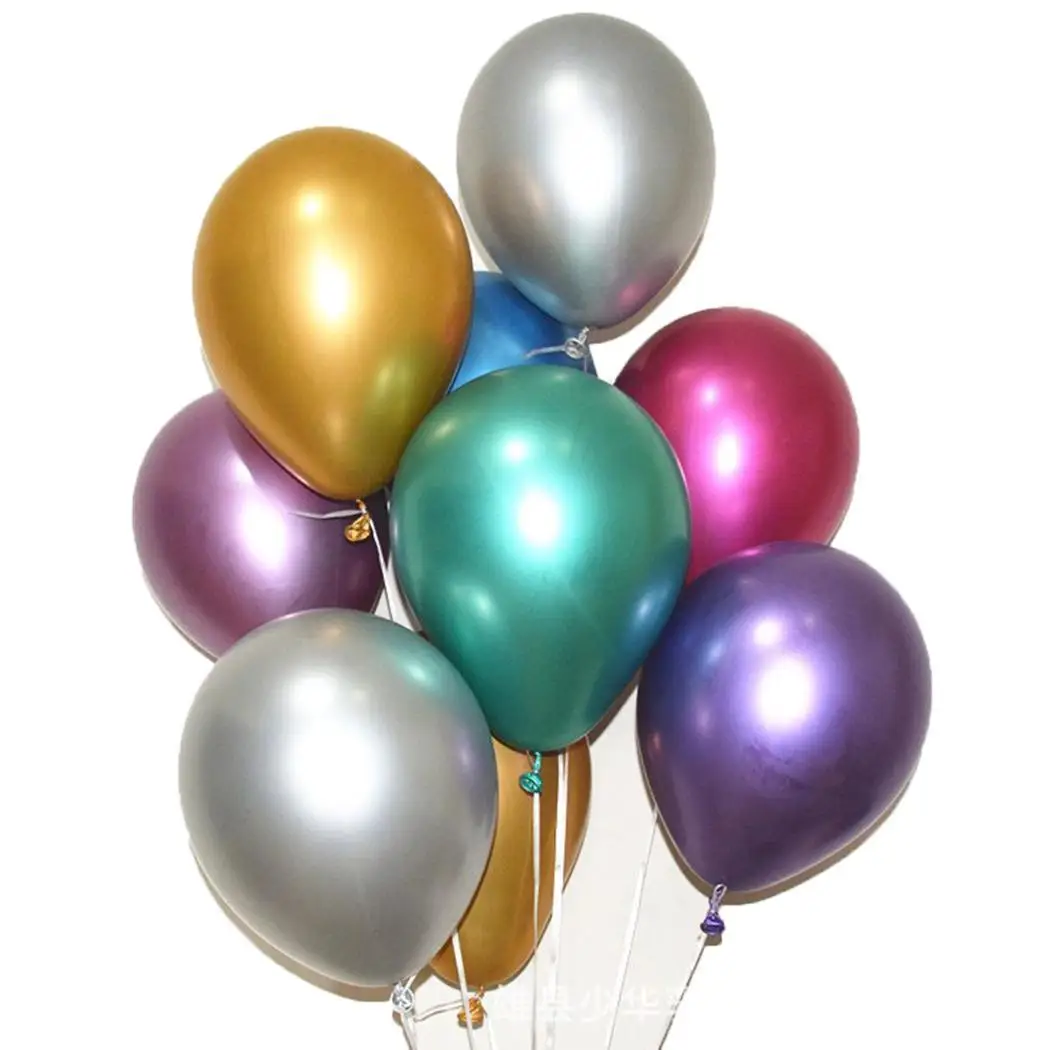 

10Pcs 12" Metallic Balloons Bouquet Multicolor Pearl Latex Metal Ballon Wedding Decoration Birthday Party Supplies