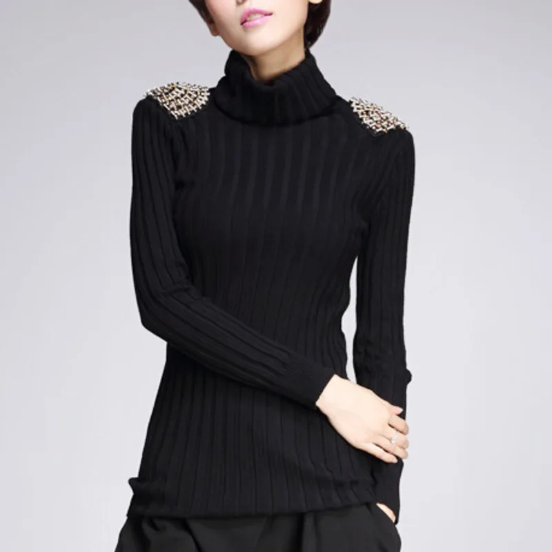 

LANMREM 2019 Autumn And Winter New Casual Fashion Temperament Women Loose Plus Solid Color Badge Long Sleeve Sweater TC630