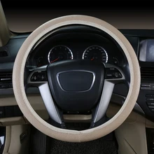 Чехол рулевого колеса автомобиля-Стайлинг Универсальный мягкий кожаный автомобильные аксессуары DIY автомобильный чехол на руль для Ford Focus 2