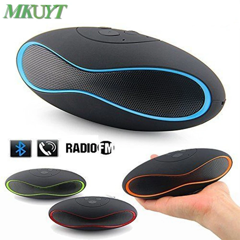 

MKUYT X6 Mini Wireless Bluetooth Speaker Handsfree Portable Speakerphone Soundbox with FM Built-in Mic,Support USB/TF Card Play